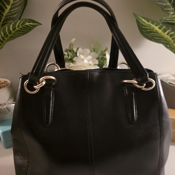 Coach Black Leather Handbag - Picture 2 of 7